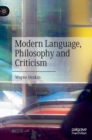 Image for Modern Language, Philosophy and Criticism