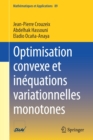 Image for Optimisation convexe et inequations variationnelles monotones
