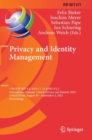 Image for Privacy and Identity Management