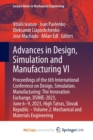 Image for Advances in Design, Simulation and Manufacturing VI