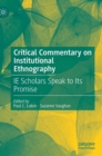 Image for Critical commentary on institutional ethnography  : IE scholars speak to its promise