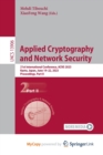Image for Applied Cryptography and Network Security