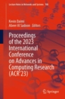 Image for Proceedings of the 2023 International Conference on Advances in Computing Research (ACR&#39;23)