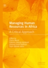Image for Managing human resources in Africa: a critical approach