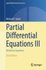 Image for Partial differential equationsIII,: Nonlinear equations
