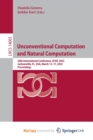 Image for Unconventional Computation and Natural Computation : 20th International Conference, UCNC 2023, Jacksonville, FL, USA, March 13-17, 2023, Proceedings