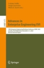Image for Advances in Enterprise Engineering XVI