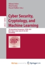 Image for Cyber Security, Cryptology, and Machine Learning