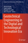 Image for Geotechnical Engineering in the Digital and Technological Innovation Era