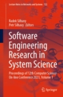 Image for Software Engineering Research in System Science: Proceedings of 12th Computer Science On-Line Conference 2023, Volume 1