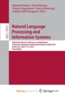 Image for Natural Language Processing and Information Systems : 28th International Conference on Applications of Natural Language to Information Systems, NLDB 2023, Derby, UK, June 21-23, 2023, Proceedings