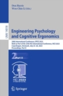 Image for Engineering Psychology and Cognitive Ergonomics: 20th International Conference, EPCE 2023, Held as Part of the 25th HCI International Conference, HCII 2023, Copenhagen, Denmark, July 23-28, 2023, Proceedings, Part II : 14018