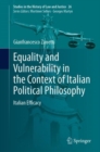 Image for Equality and Vulnerability in the Context of Italian Political Philosophy