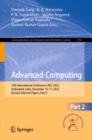 Image for Advanced Computing: 12th International Conference, IACC 2022, Hyderabad, India, December 16-17, 2022, Revised Selected Papers, Part II