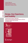 Image for Design, User Experience, and Usability: 12th International Conference, DUXU 2023, Held as Part of the 25th HCI International Conference, HCII 2023, Copenhagen, Denmark, July 23-28, 2023, Proceedings, Part III : 14032