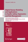 Image for Digital Human Modeling and Applications in Health, Safety, Ergonomics and Risk Management