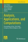 Image for Analysis, Applications, and Computations: Proceedings of the 13th ISAAC Congress, Ghent, Belgium, 2021