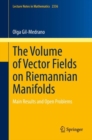 Image for Volume of Vector Fields on Riemannian Manifolds: Main Results and Open Problems