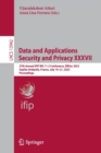 Image for Data and Applications Security and Privacy XXXVII