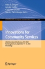 Image for Innovations for Community Services: 23rd International Conference, I4CS 2023, Bamberg, Germany, September 11-13, 2023, Proceedings : 1876
