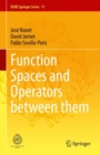 Image for Function spaces and operators between them