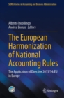 Image for The European Harmonization of National Accounting Rules