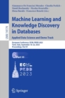 Image for Machine Learning and Knowledge Discovery in Databases: Applied Data Science and Demo Track