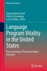 Image for Language program vitality in the United States  : from surviving to thriving in higher education