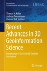 Image for Recent Advances in 3D Geoinformation Science