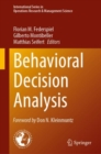 Image for Behavioral Decision Analysis