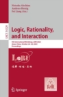 Image for Logic, Rationality, and Interaction : 9th International Workshop, LORI 2023, Jinan, China, October 26–29, 2023, Proceedings