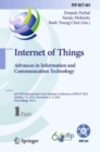 Image for Internet of Things. Advances in Information and Communication Technology