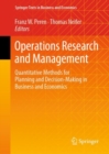 Image for Operations research and management  : quantitative methods for planning and decision-making in business and economics