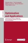 Image for Optimization and applications  : 14th International Conference, OPTIMA 2023, Petrovac, Montenegro, September 18-22, 2023, revised selected papers