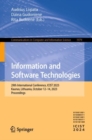 Image for Information and software technologies  : 29th International Conference, ICIST 20232, Kaunas, Lithuania, October 12-14, 2023