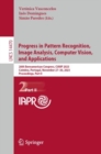 Image for Progress in Pattern Recognition, Image Analysis, Computer Vision, and Applications