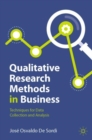 Image for Qualitative research methods in business  : techniques for data collection and analysis