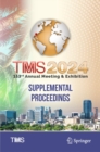 Image for TMS 2024 153rd Annual Meeting &amp; Exhibition Supplemental Proceedings