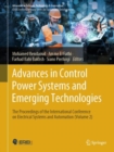 Image for Advances in Control Power Systems and Emerging Technologies