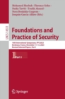 Image for Foundations and Practice of Security : 16th International Symposium, FPS 2023, Bordeaux, France, December 11–13, 2023, Revised Selected Papers, Part I