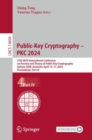 Image for Public-key cryptography - PKC 2024  : 27th IACR International Conference on Practice and Theory of Public-Key Cryptography, Sydney, NSW, Australia, April 15-17, 2024, proceedingsPart IV