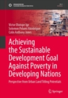 Image for Achieving the Sustainable Development Goal Against Poverty in Developing Nations