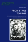 Image for From stage to page  : critical reception of Irish plays in the London theatre, 1925-1996