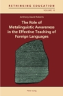 Image for The role of metalinguistic awareness in the effective teaching of foreign languages