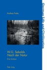 Image for W.G. Sebalds Nach Der Natur : Eine Analyse