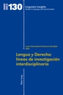 Image for Lengua y Derecho : Laineas De Investigaciaon Interdisciplinaria