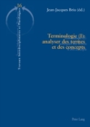 Image for Terminologie (I): Analyser Des Termes Et Des Concepts