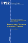 Image for Researching Discourse in Business Genres : Cases and Corpora