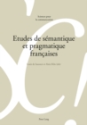 Image for Etudes de Semantique Et Pragmatique Francaises