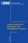 Image for Corpus analysis for descriptive and pedagogical purposes  : ESP perspectives